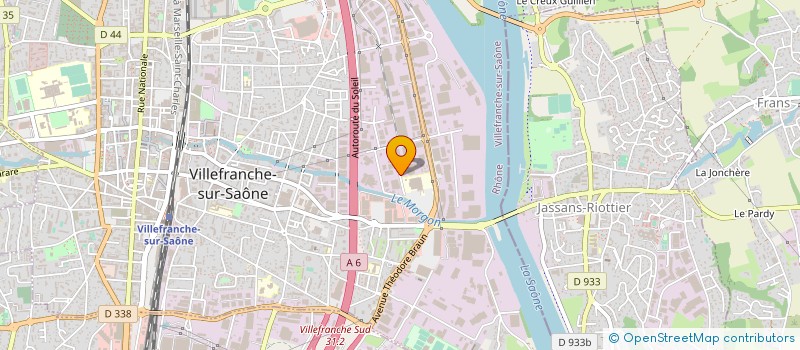 localisation de l'entreprise EUR HYGIENE DIFFUSION INTERNATIONALE  VILLEFRANCHE-SUR-SAONE