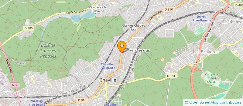 localisation de l'entreprise EUR INVEST à CHAVILLE