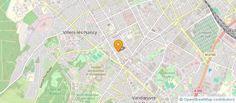 localisation de l'entreprise EUR'OFFICE  NANCY