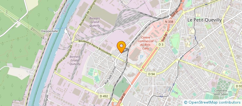 localisation de l'entreprise EURA DONER DISTRIBUTION SARL à LE GRAND-QUEVILLY