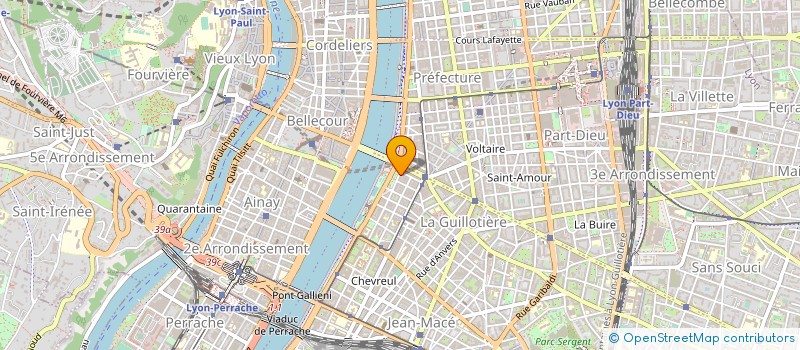 localisation de l'entreprise EURADIA PATRIMOINE à LYON