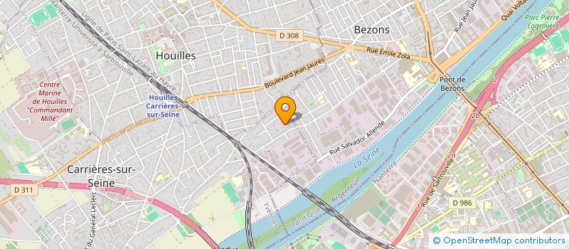 localisation de l'entreprise EURADIANE  CARRIERES-SUR-SEINE