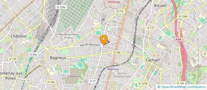 localisation de l'entreprise EURADIX à BAGNEUX