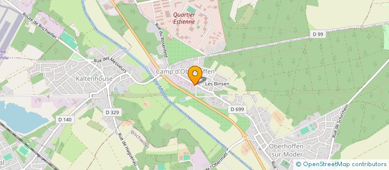 localisation de l'entreprise EURADUS à OBERHOFFEN-SUR-MODER