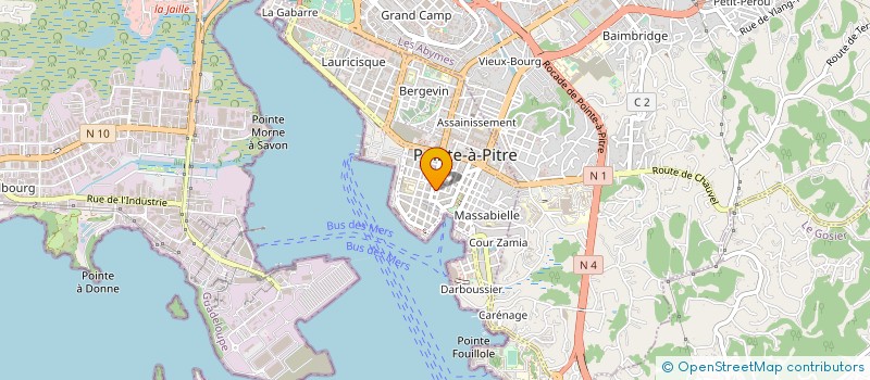 localisation de l'entreprise EURAF-RENEE à POINTE A PITRE