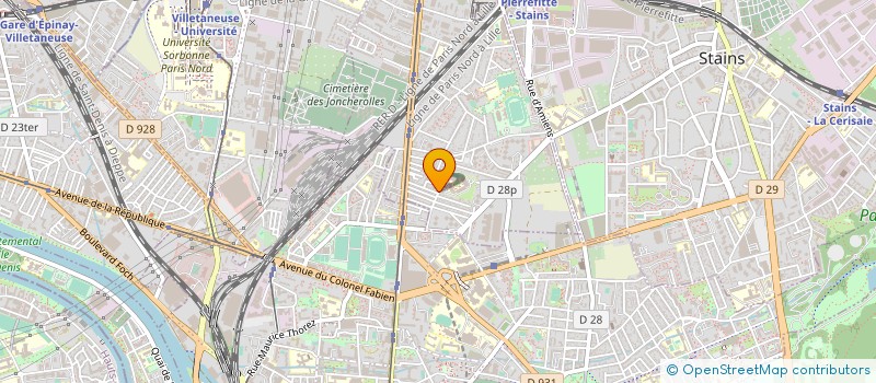 localisation de l'entreprise EURAFIE AGRUMES à PIERREFITTE-SUR-SEINE