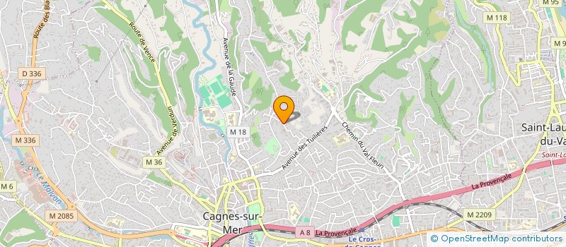 localisation de l'entreprise EURAIKA à CAGNES SUR MER