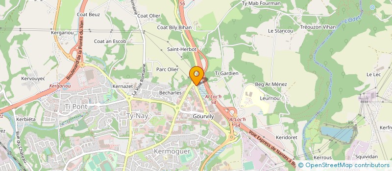 localisation de l'entreprise EURAL FRANCE à QUIMPER