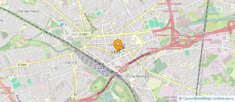 localisation de l'entreprise EURALENS  LENS