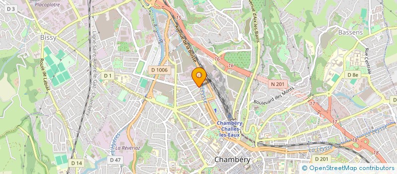 localisation de l'entreprise EURALI à CHAMBERY