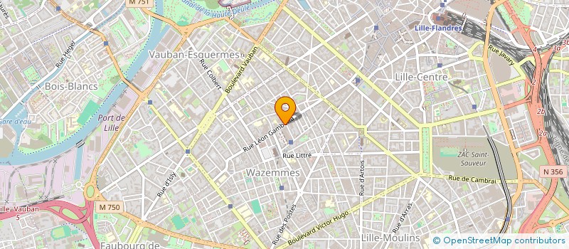 localisation de l'entreprise EURALILLE MELEZIO à LILLE