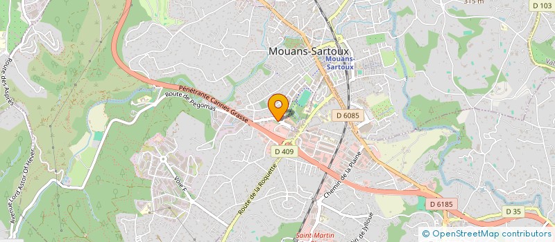 localisation de l'entreprise EURALIM à MOUANS-SARTOUX
