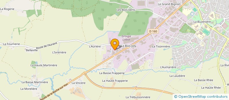 localisation de l'entreprise EURALIS PALMIPEDES GRAND OUEST  HERBIERS (LES)