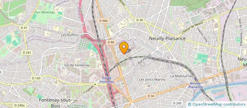 localisation de l'entreprise EURALUX à MONTREUIL