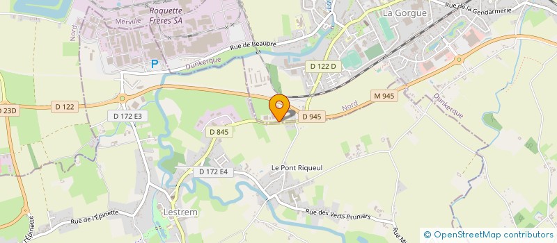 localisation de l'entreprise EURALYS à LA GORGUE
