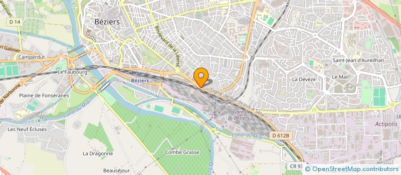 localisation de l'entreprise EURAMERICAN CORPORATION SOCIETE ANONYME à BEZIERS