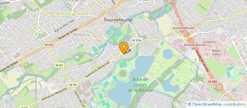 localisation de l'entreprise EURASI'ANH  TOURNEFEUILLE