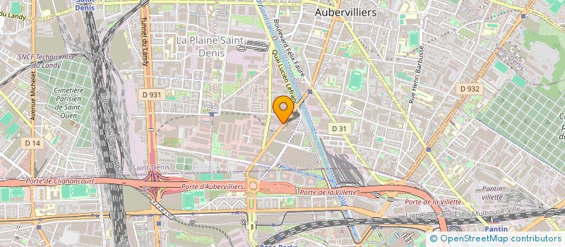 localisation de l'entreprise EURASIA TV à AUBERVILLIERS