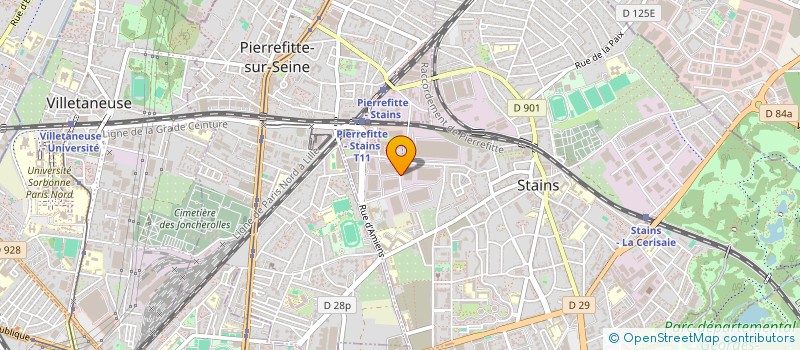 localisation de l'entreprise EURASIE à STAINS