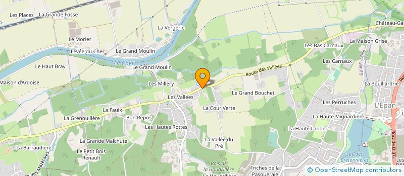localisation de l'entreprise EURASPHALTE à BALLAN-MIRE