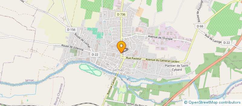 localisation de l'entreprise EURASSUR à JARNAC