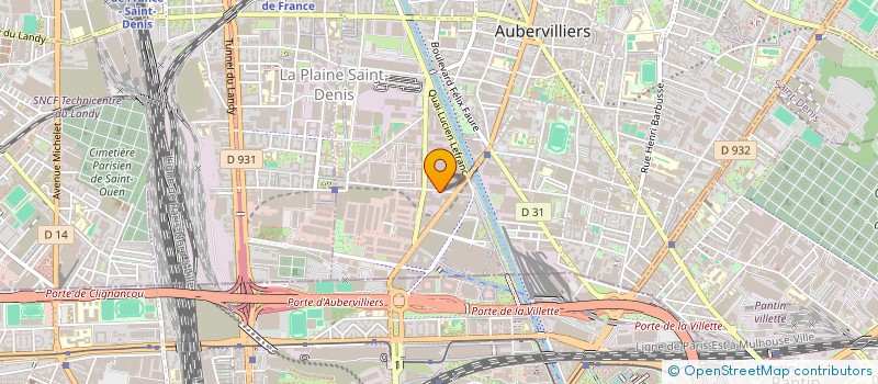 localisation de l'entreprise EURASTER à AUBERVILLIERS