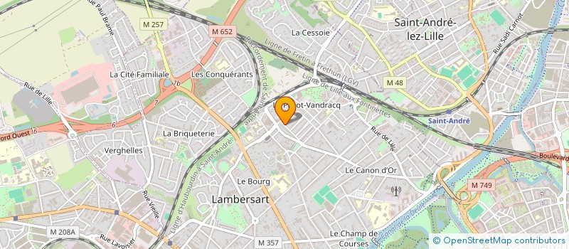 localisation de l'entreprise EURATAL NORD à LAMBERSART