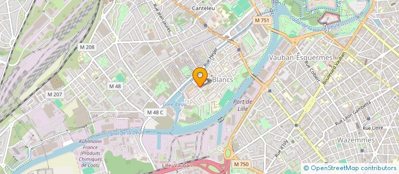 localisation de l'entreprise EURATRANSPORT à LILLE