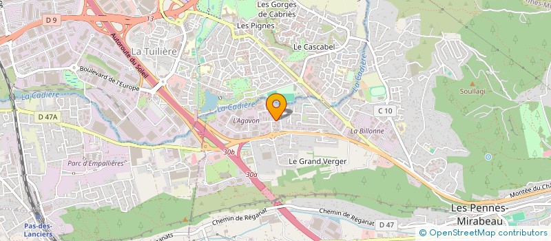 localisation de l'entreprise EURAUDIT à LES PENNES-MIRABEAU