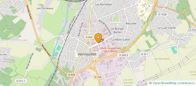 localisation de l'entreprise EURAUTO 28 à VERNOUILLET