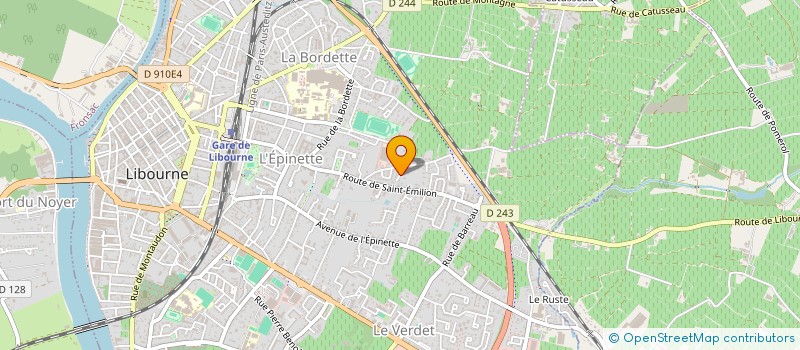localisation de l'entreprise EURAUTO 33 à LIBOURNE