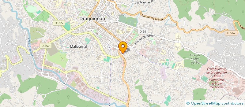 localisation de l'entreprise EURAUTO PIECES à DRAGUIGNAN