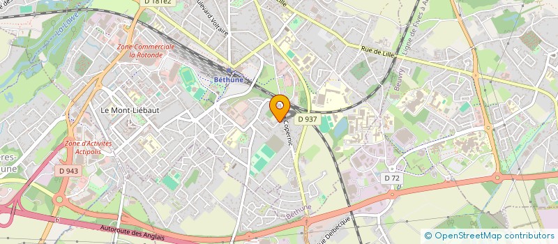 localisation de l'entreprise EURAZEO  BETHUNE