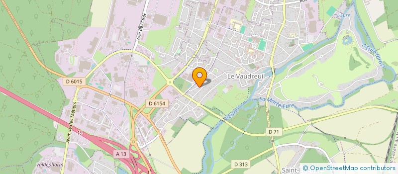 localisation de l'entreprise EURE AMBULANCES à LE VAUDREUIL