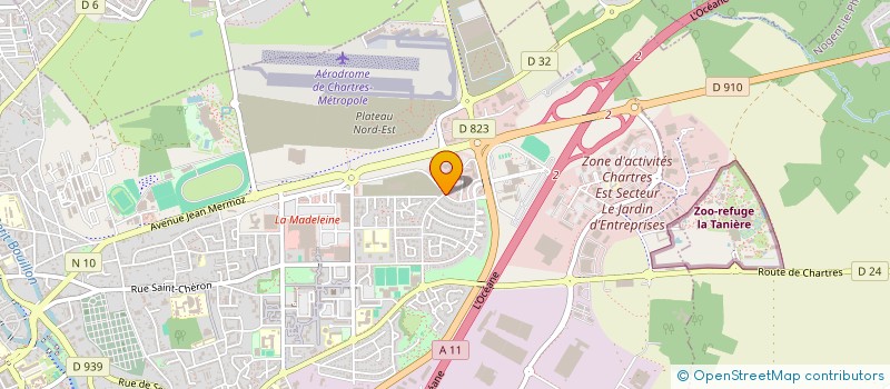 localisation de l'entreprise EURE ET LOIR BUSINESS ANGELS  CHARTRES