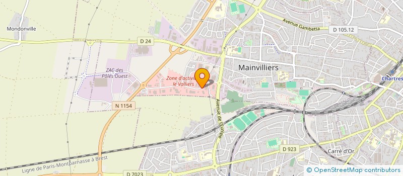 localisation de l'entreprise EURE ET LOIR MOBILITE à MAINVILLIERS