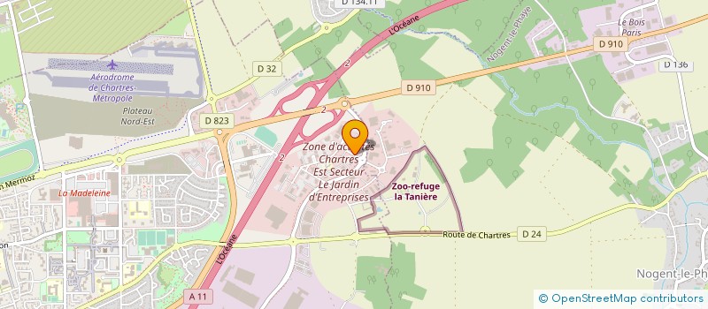 localisation de l'entreprise EURE-ET-LOIR TOURISME AGENCE DE DEVELOPPEMENT TOURISTIQUE (ADT 28) à CHARTRES