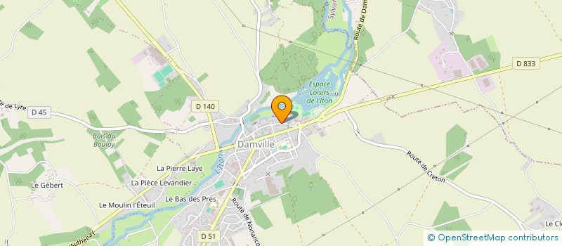 localisation de l'entreprise EURE FLEURS à MESNILS-SUR-ITON