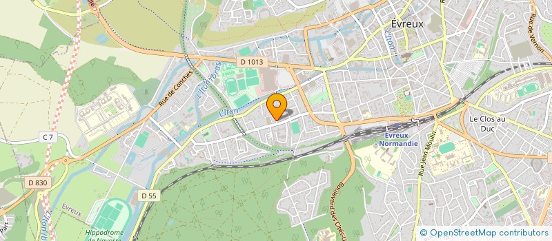 localisation de l'entreprise EURE INFORMATIQUE  EVREUX