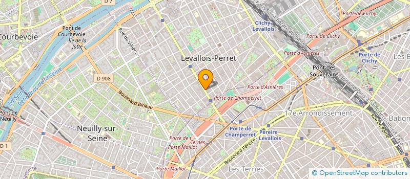 localisation de l'entreprise EUREAU SYSTEMS à LEVALLOIS-PERRET