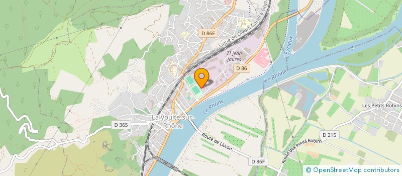 localisation de l'entreprise EUREBAT à LA VOULTE-SUR-RHONE