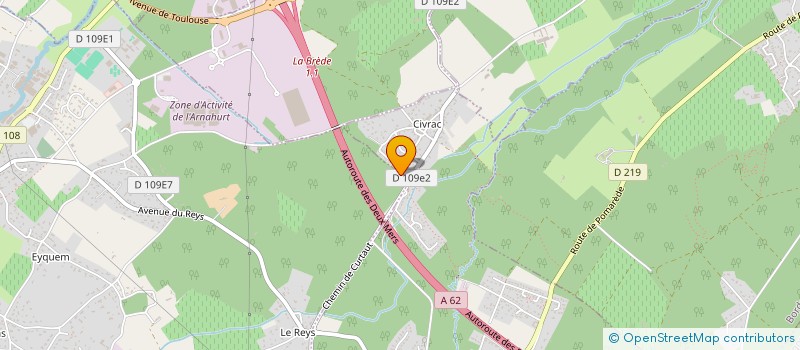 localisation de l'entreprise EURECA 33  LA BREDE