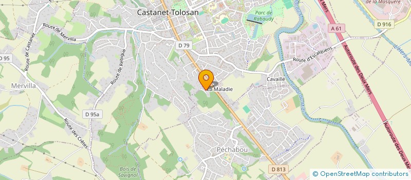 localisation de l'entreprise EURECIA à CASTANET-TOLOSAN