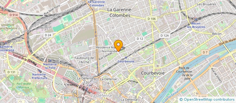 localisation de l'entreprise EURECLA CORP à COURBEVOIE