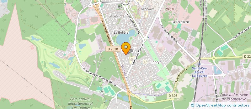 localisation de l'entreprise EUREK'CAR à ORLEANS