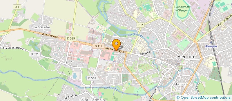 localisation de l'entreprise EUREKA à ALENCON
