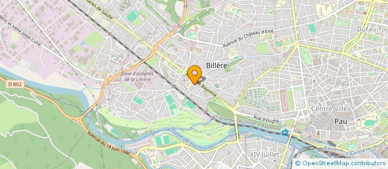 localisation de l'entreprise EUREKA à BILLERE