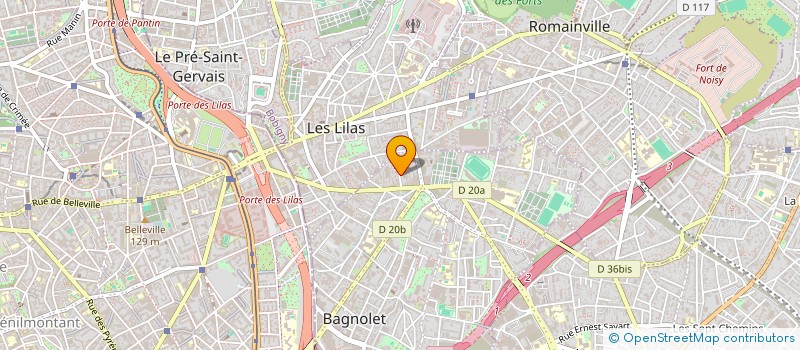 localisation de l'entreprise EUREKA à BAGNOLET
