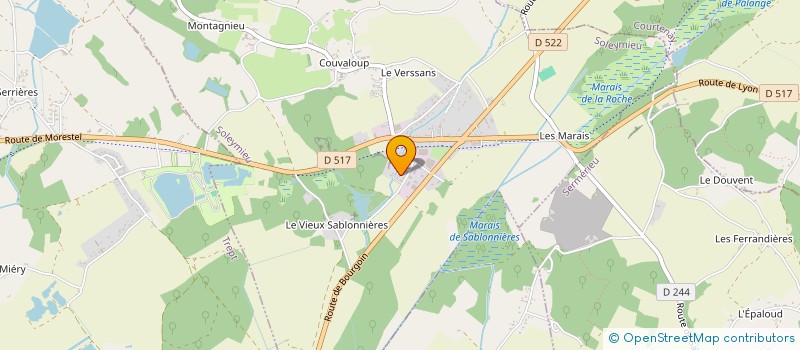 localisation de l'entreprise EUREKA à SOLEYMIEU