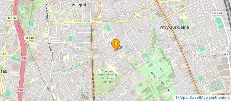 localisation de l'entreprise EUREKA à VITRY-SUR-SEINE